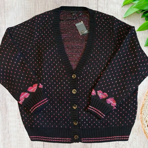 Torrid Womens Cardigan Size 2X Drop Shoulder V-neck Button Front Sweater NWT - Picture 1 of 10